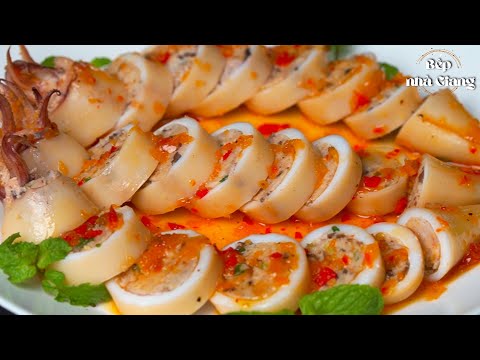 Bí quyết làm mực nhồi thịt thơm ngon đốn tim người khó tính nhất