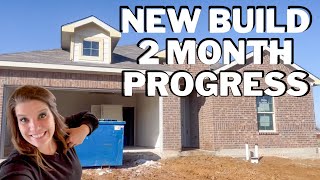 NEW BUILD 2 MONTH PROGRESS | NEW CONSTRUCTION PROCESS TEXAS | new home build time lapse