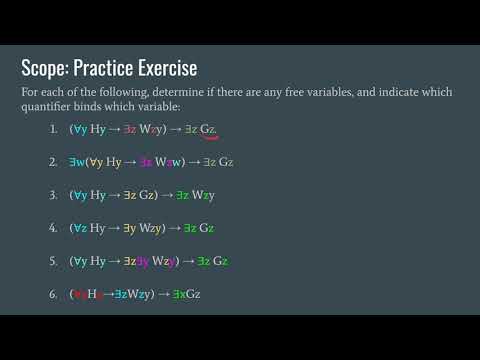 Syntax of Predicate Logic (Part 2/2)