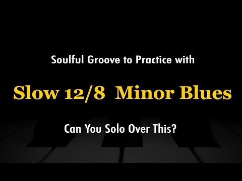 Slow 12/8 Minor Blues Backing Track in A Minor | Soulful Groove for Guitar Solo Practice