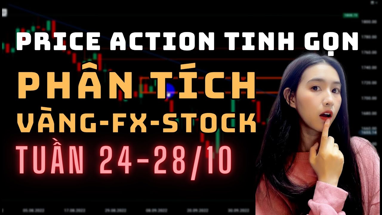Phân Tích VÀNG-FOREX-STOCK Tuần 24-28/10 Theo Phương Pháp Price Action Tinh Gọn