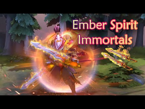 Ember Spirit Immortals Apogee of the Guardian Flame, Rapier Effects And Animations - Dota2