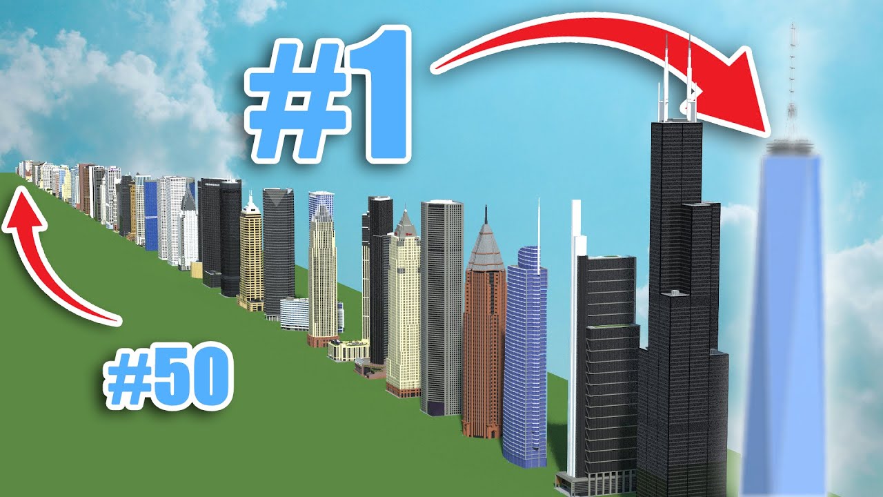 I built EVERY STATE'S Tallest Building in Minecraft!