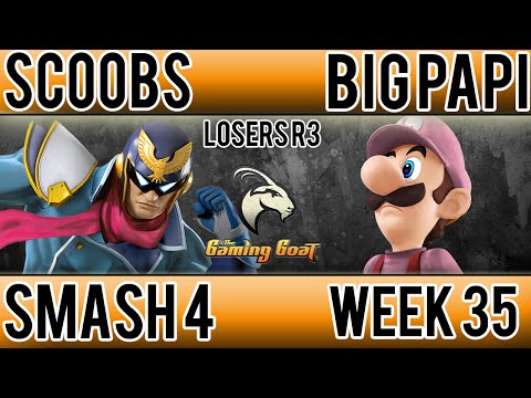 Geneva Smash 35 - Scoobs (Captain Falcon) Vs. Big Papi (Luigi) Smash 4 Losers R3 - Smash Wii U