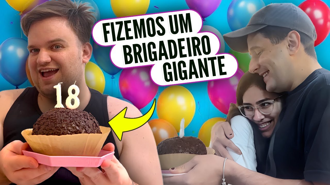 Fizemos um BRIGADEIRO GIGANTE de SURPRESA pra irmã da Tatá
