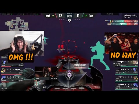 Sen Tarik And Sen Tenz Reaction on Loud Insane ComeBack vs Optic Gaming - Loud Crushing Optic Gaming