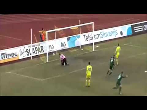 Slovenian Domzale Center-back Crnic AMAZING FREE-KICK GOAL Domzale vs NK Krka 2-1 HD