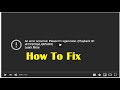 An Error Occured Please Try Again Later On Youtube