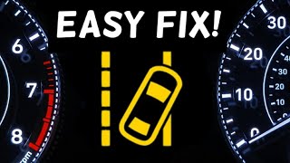 How to Fix & Reset Lane Departure Warning (LDW) Warning Light Stays On or Flashing | LDW Light On