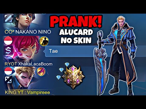 PRANK ALUCARD NO SKIN! BEATRIX MEREMEHKAN ALUCARD | BUILD TERSAKIT ALUCARD 2023