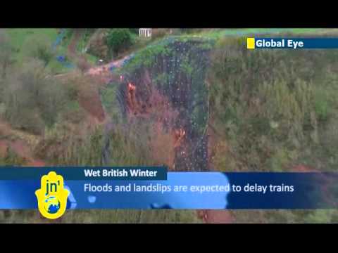 South West England gets battered by high seas and winds