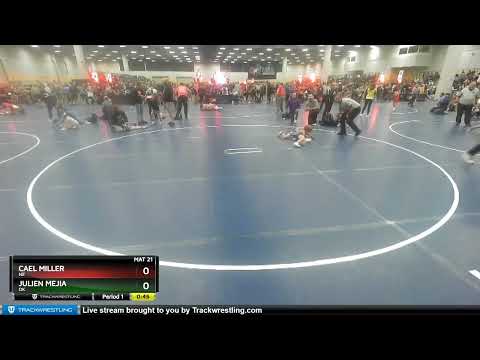63 Lbs Champ. Round 1 - Cael Miller, NE Vs Julien Mejia, OK 0b23