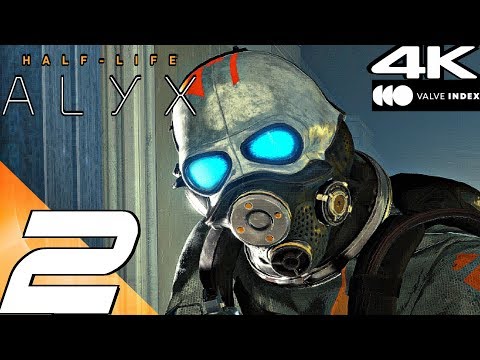 HALF-LIFE ALYX - Gameplay Walkthrough Part 2 - Soldiers & Train Crash (4K 60FPS) Valve Index