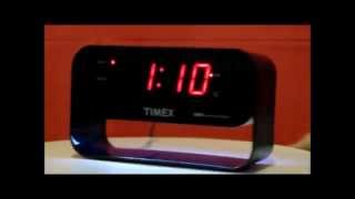 Timex T128 Dual Alarm Clock with USB Charging and LED Night Light