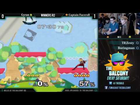Melee @ the Balcony 83 - Winners R2 ft. Captain Faceroll (Sheik) VS Gyran (Sheik)