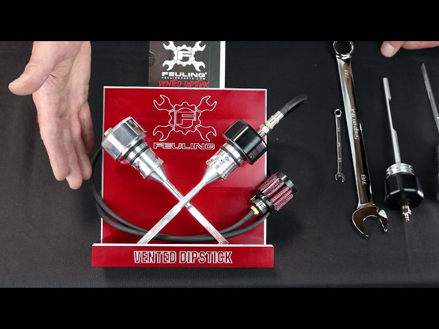 Feuling Polished Aluminum Vented Dipstick 3
