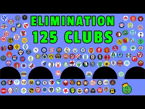 125 Football Clubs Elimination Marble Race - Who Survives?