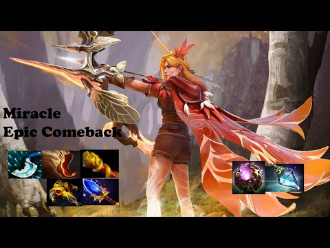 MIRACLE - [Windranger] Epic Comeback Against Master Tinker Mid - Dota 2 Pro Gameplay