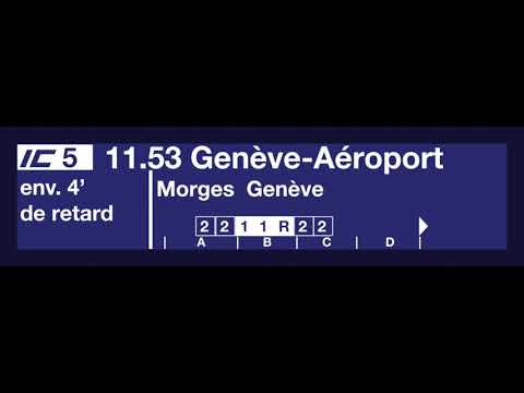 CFF TTS - IC5 pour Genève-Aéroport - 4 minutes de retard - à Yverdon-les-Bains