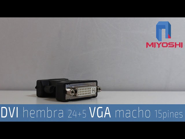 Vídeo relacionado con NanoCable 10.15.0704 - Adaptador DVI a SVGA, Macho-Hembra, 24+5/M-HDB15/H, Negro