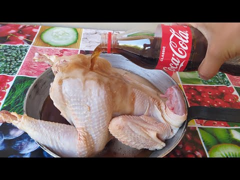 Super tasty roasted chicken with Coca-Cola recipe.