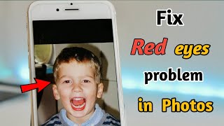 How to Fix Red Eye Problem in Photos in iPhone (Fix Flashlight Problem in Photos )