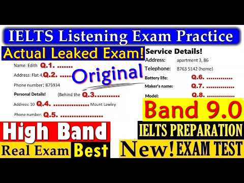IELTS LISTENING PRACTICE TEST 2025 WITH ANSWERS | 08.09.2025