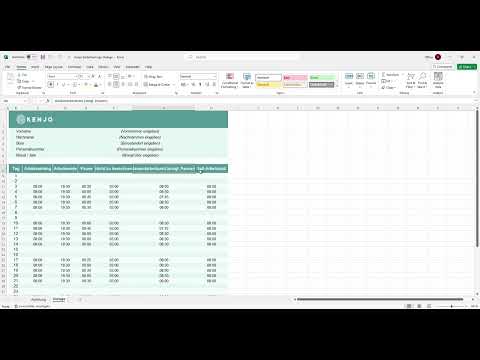 Zeiterfassung: Kenjos Vorlage für eine erfolgreiche Zeiterfassung