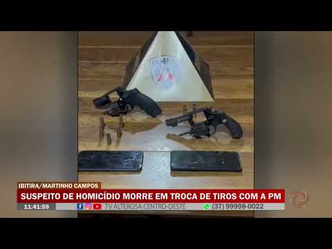 Ibitira/Martinho Campos: Suspeito de homicídio morre em troca de tiros com a PM