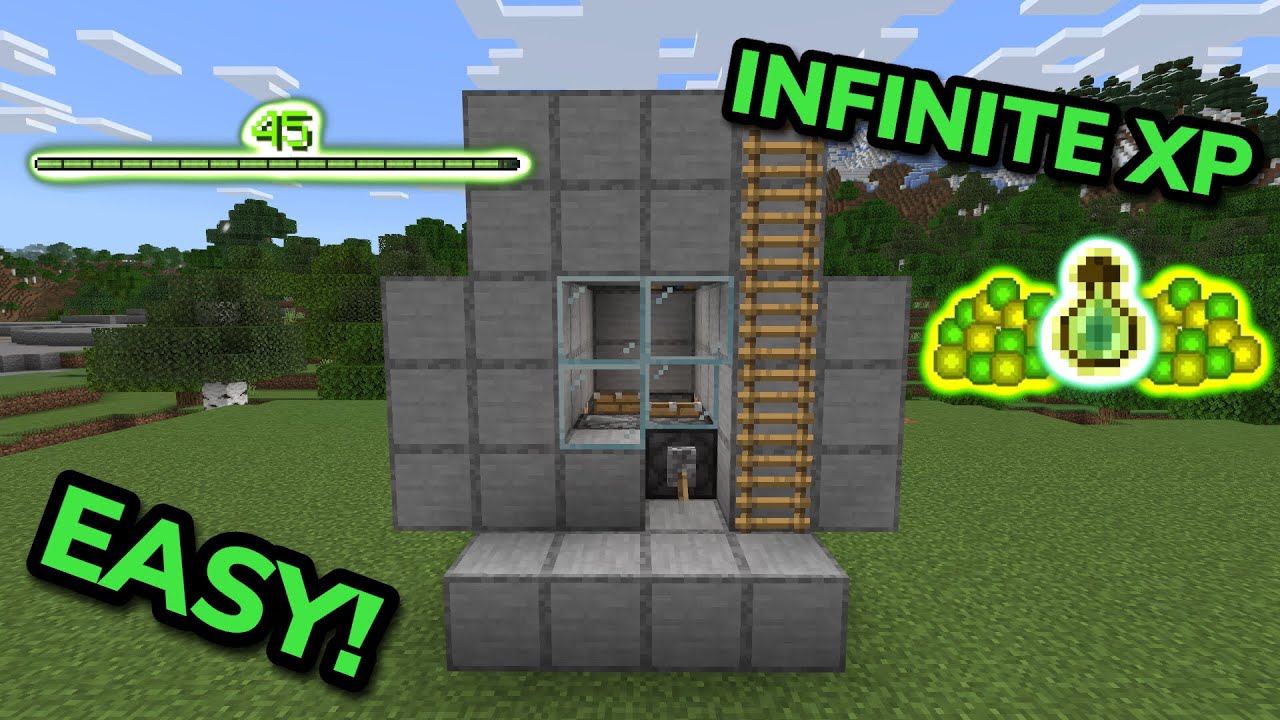 BEST SIMPLE 1.21 XP FARM TUTORIAL in Minecraft Bedrock (MCPE/Xbox/PS ...