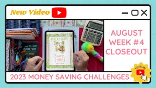 Cash Stuffing Money Saving Challenges for Week #4 of August - TracEy Monster Savings on Etsy