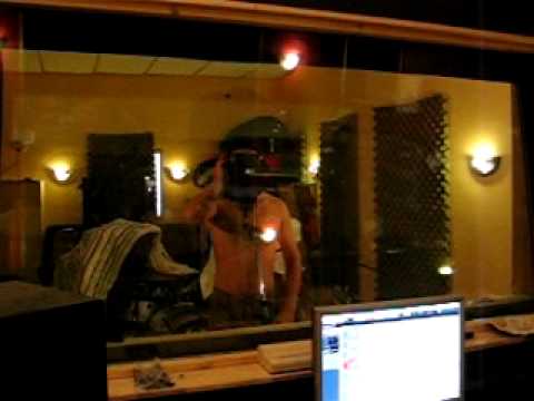 Brutal Polka recording the "Slidewhistle Solo Rap"