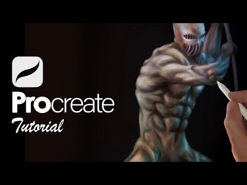 How To Paint WAR HAMMER TITAN on iPad | PROCREATE TUTORIAL