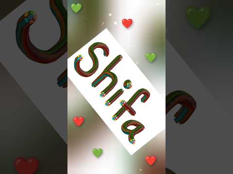 shifa name art beautiful 😍 name WhatsApp status tag shifa #shorts #shifa