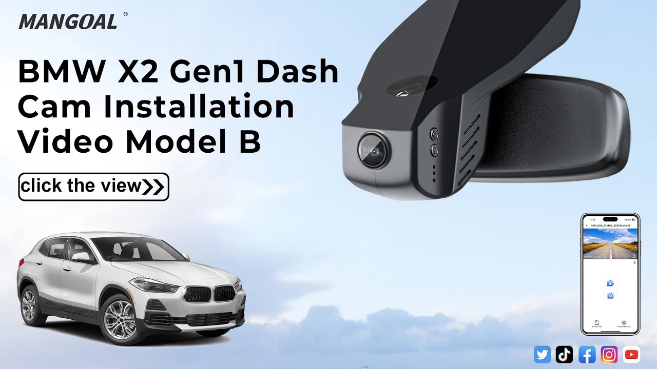 BMW X2 Gen-1 Model-B Mangoal tech Dash cam Installation Video
