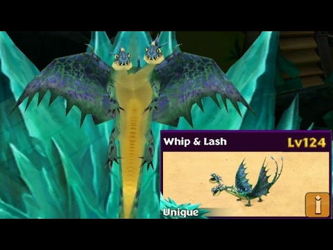Whip & Lash max level 124 titan mode-unique dragon - Dragons rise of Berk