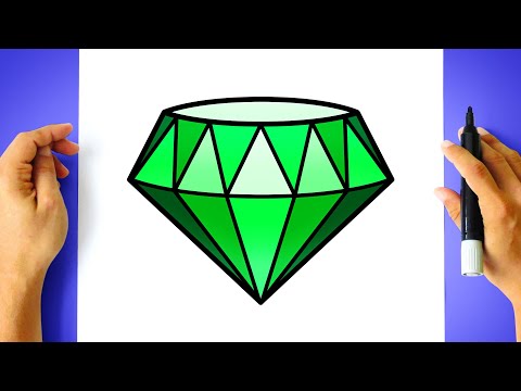 How to DRAW SONIC CHAOS EMERALD easy