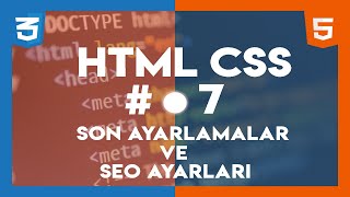 Web Tasarım Eğitimleri - Son Ayarlamalar  Ve Seo Ayarı
