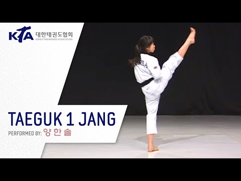 Taeguk 1 Jang (Yang Han-seol, KTA Korea Taekwondo Association)