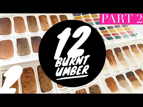 12 Burnt Umber Comparison | Colossal Color Showdown S2E18