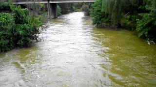 preview picture of video 'Flooding along the Little Lehigh river'