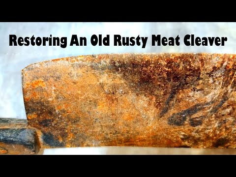 Restoration Process Old kitchen knife |Rusty Dragon Hunter Knife Restoration | Restoration Technique