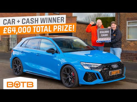 "New Car, New Job" Audi RS3 + £10k Winner! Wesley Belton BOTB Midweek Car Winner