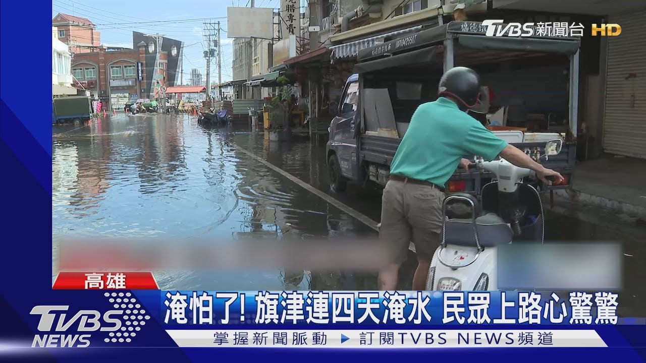 南臺灣大潮再現!西子灣現2.7米大浪 台南市魚群逛大街