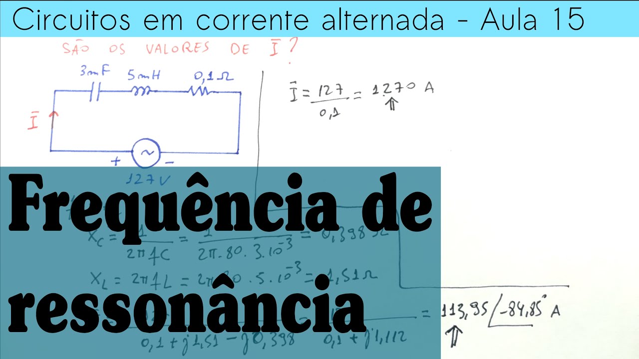 Circuitos CA Aula 15 - Frequência de ressonância