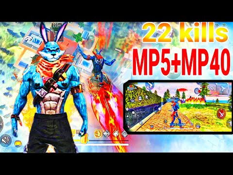 🔥 22 KILLS 💥 MP5 + MP40 BEAST MODE 😈 | 99% HEADSHOTS 🔫 | Free Fire JOHN GAMING🔥