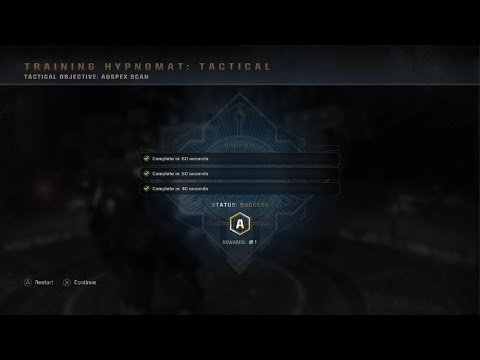 Warhammer 40000: Space Marine Armouring Hall Trials Tactical Auspex Scan A Rank