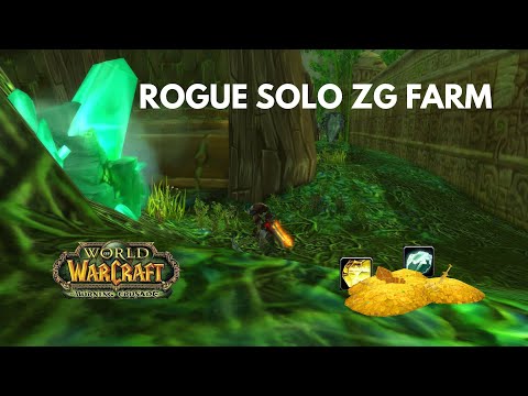 Rogue solo farming thorium veins in ZG | TBC anniversary pre-patch