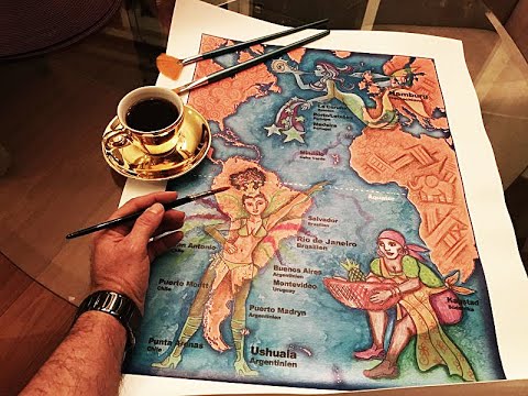 0 Braziliaanse aquarel workshop met Anderson Farah - Vrij Zijn Theater angel - engel engelen - anjos