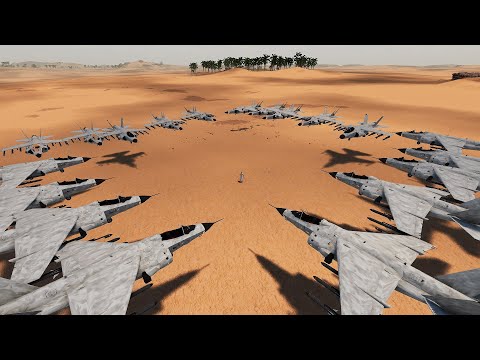 CHUCK NORRIS vs 20 HYDRA JETS - Ultimate Epic Battle Simulator 2 | UEBS 2